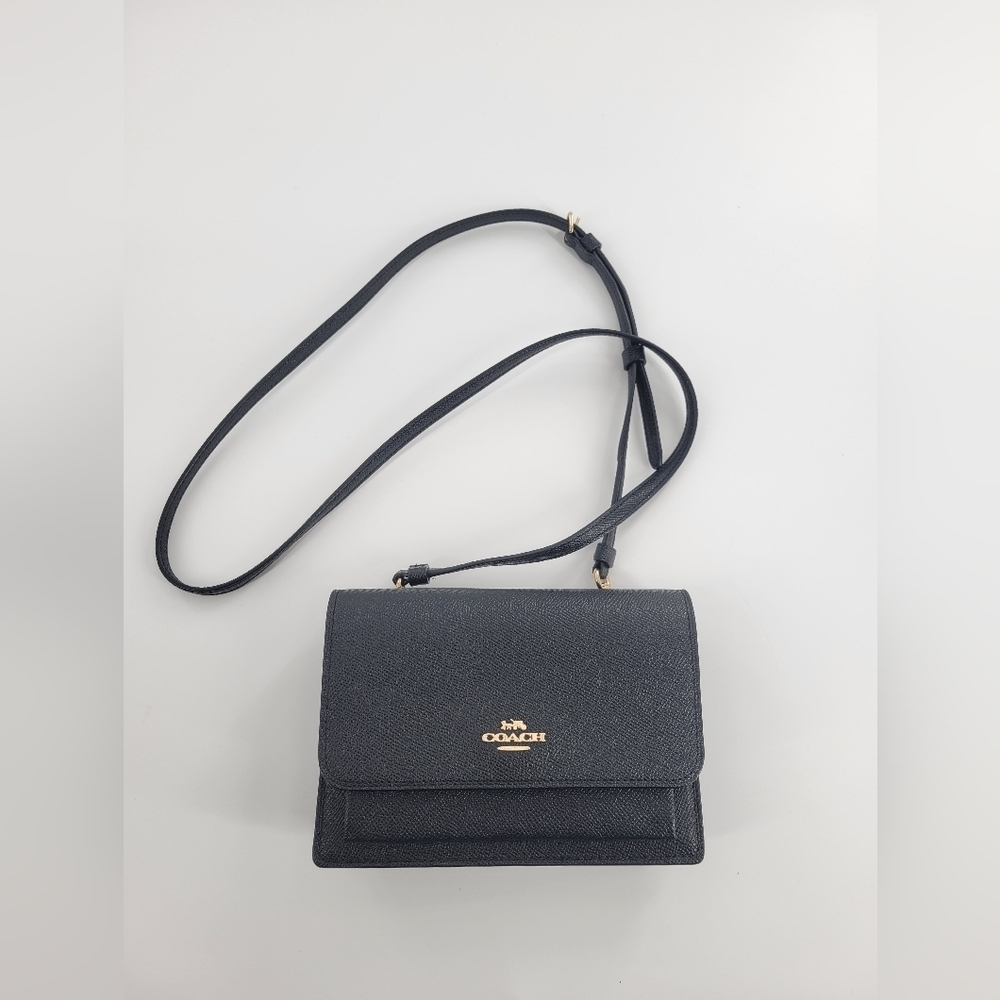 Coach Black Leather Crossbody Bag